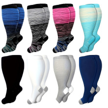 D 28361 Plus Size Compression Socks ����ѹ����羳����ͨ