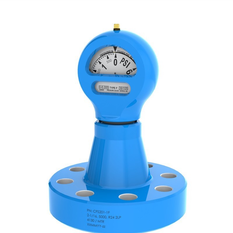 测量泥浆水泥压力F型法兰表2-1/16”法兰型抗震压力表