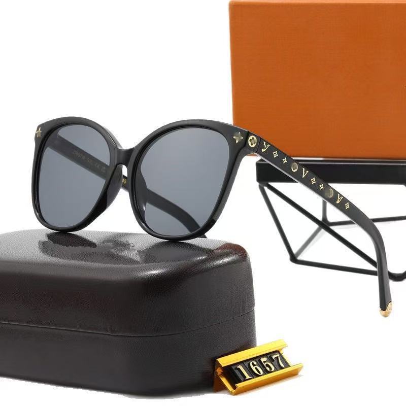 High-End Korean-Style Trendy Street Fashion Sunglasses for Women, Stylish and Face-Slimming, with Uv Protection, Model 1657