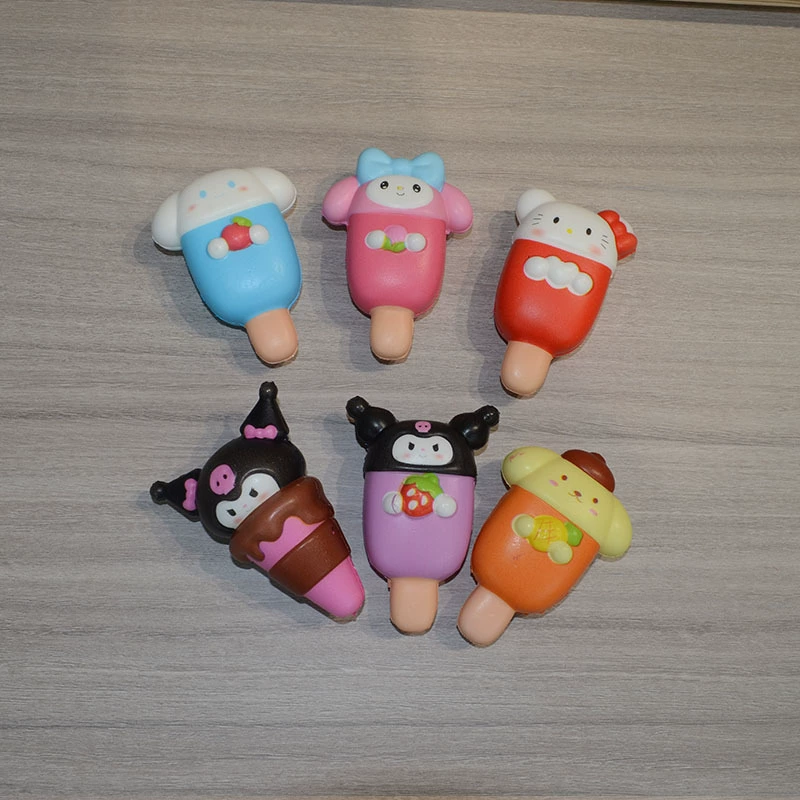 Мультяшный слайм для мороженого, игрушка, минифигурка, мороженое