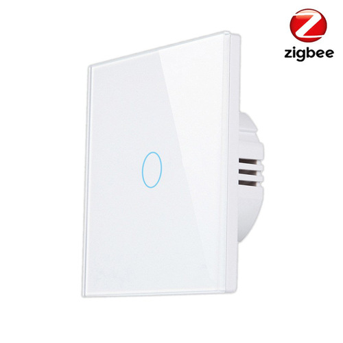 Eurocode graffiti Zigbee smart switch live and neutral wire \ single live and neutral common touch switch APP control button back