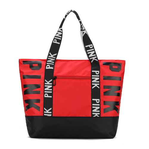  New Handheld Travel Bag Trendy Letter Printed Shoulder Travel Bag Women's Large Capacity Sports Yoga Bag