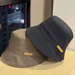 新款秋冬保暖百搭显瘦毛呢渔夫帽子女前长后短不规则呢子平顶盆帽