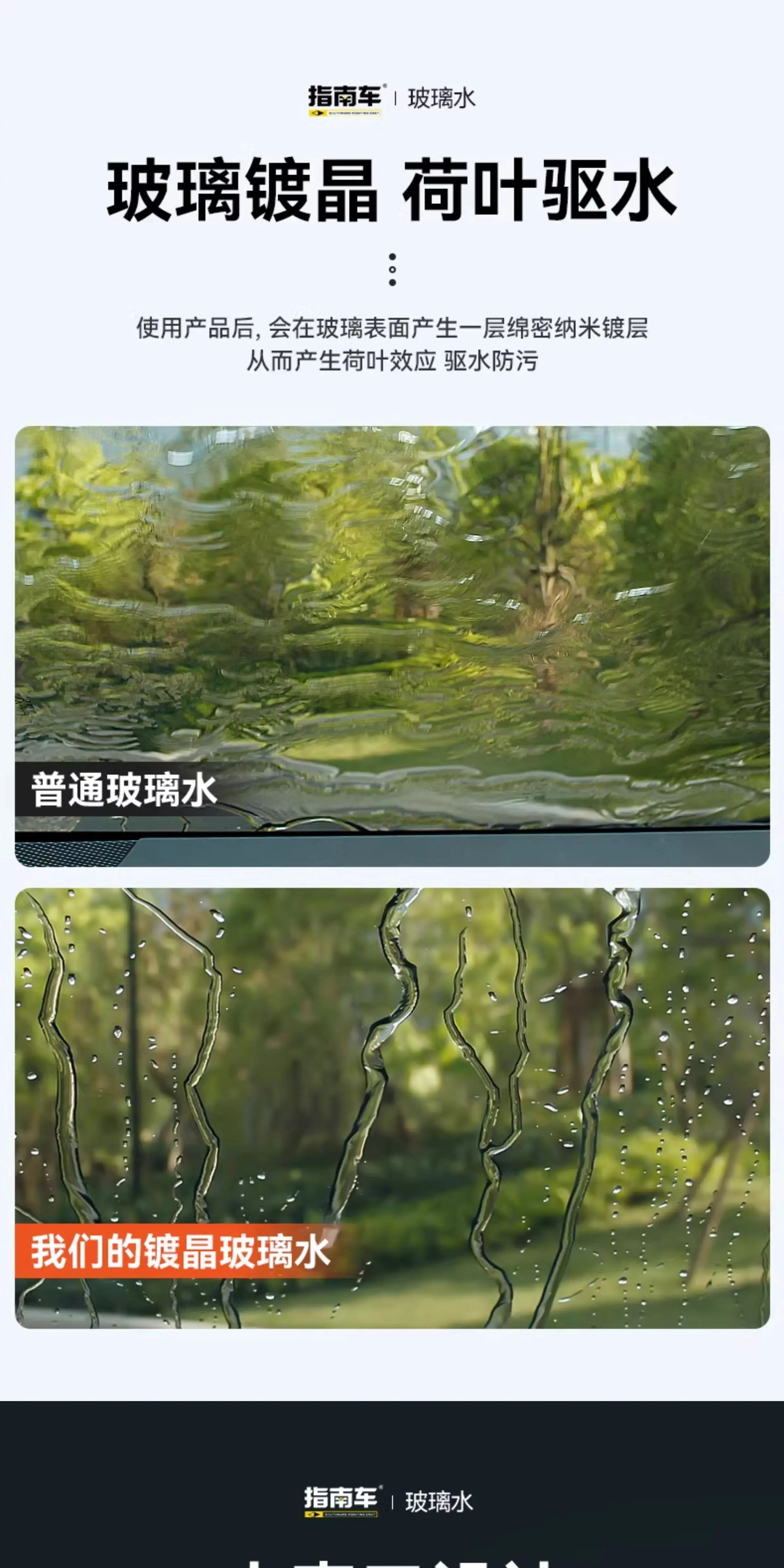 Glass water for cars to remove oil film, suitable for all seasons, car wiper fluid, glass liquid to remove oil film, crystal coating, concentrated and powerful