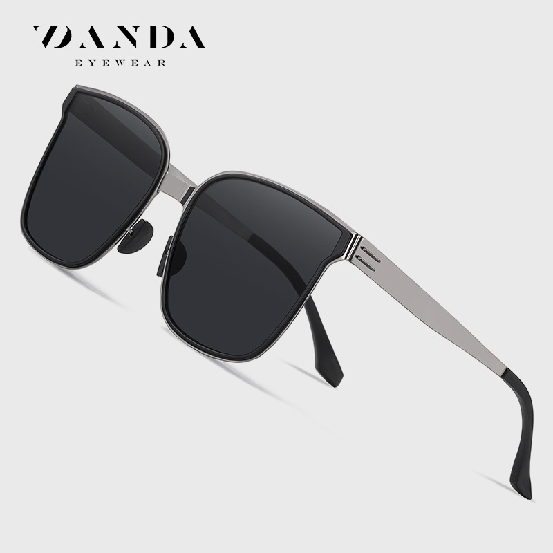 Nuevas gafas de sol de moda de alto grado a prueba de rayos uv JS8579 tiktok mismo estilo sin tornillos ultraligeros gafas de sol a prueba de sol