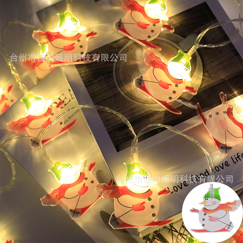 Luz LED de Navidad transfronteriza, decoración de ventana de cadena, tamaño colgante, estilo personalizable, gran cantidad de precio preferencial