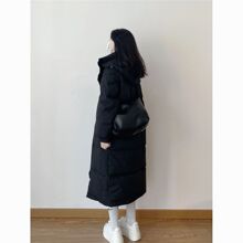 白鸭绒女韩版新款羽绒服加厚过膝冬季长款宽松修身显瘦外套