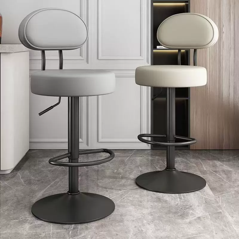 吧台椅高脚凳子收银台简约现代靠背椅旋转升降椅子商用转椅酒吧椅