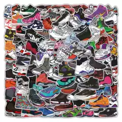 100pcs Trendy Sneaker Cartoon Graffiti Stickers for Cross-border Decoration Luggage Notebook Car Wholesale Journal