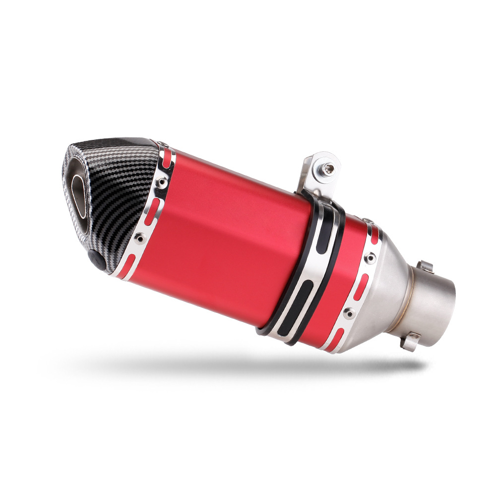Motorcycle Scooter Ghost Fire Rs100 Qiaoge Jinzhan 6 Gy6 Universal Exhaust Pipe Tail Section Modification Small Hexagon