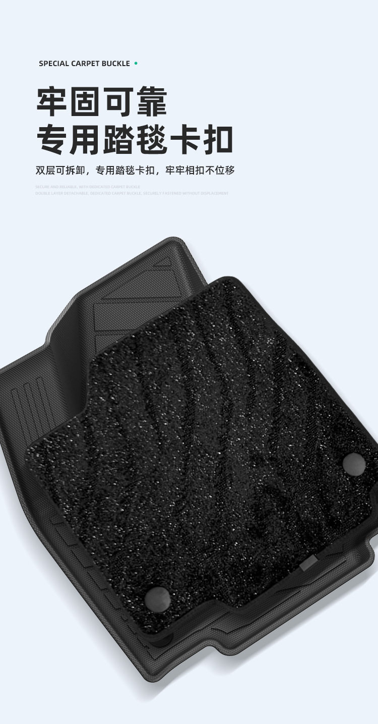 Suitable for 26 models of Volkswagen ID.ERA 5S car floor mats, custom-made TPE floor mats and trunk mats for cross-border sales