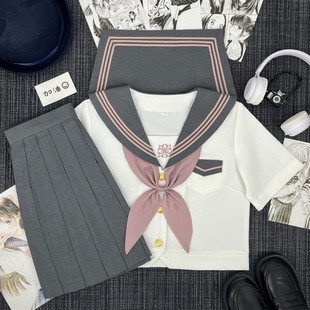 [Sakura] Orthodox Japanese Style Original Jk Uniform Sweet Girl Style Sailor Uniform Preppy Style Class Uniform Middle Uniform Graduation Uniform