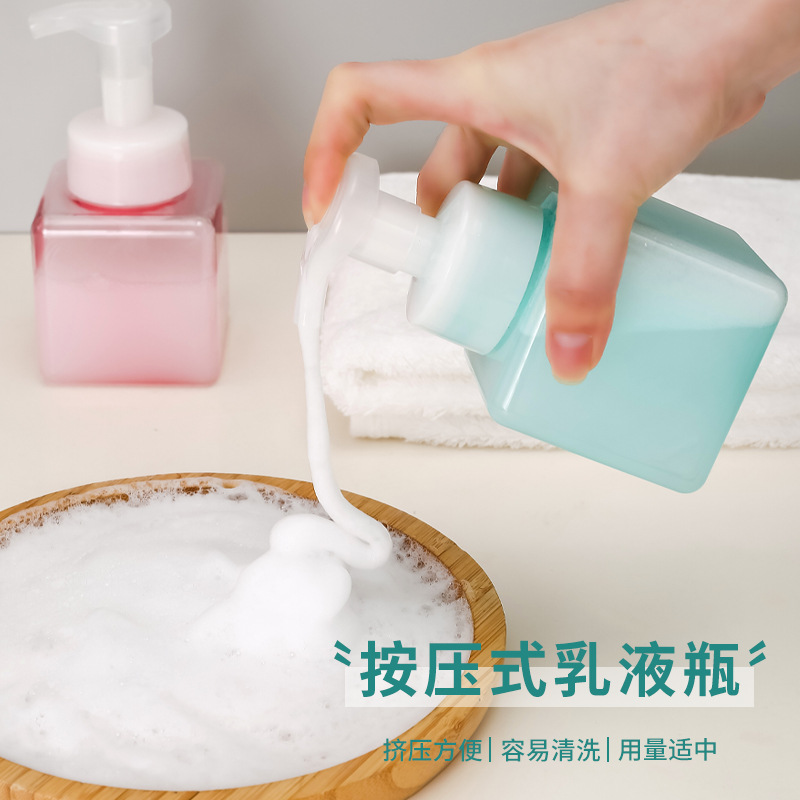 Mousse foam bottle manual press facial cleanser hand sanitizer shampoo foam bottle large capacity foaming machine dispensing bottle
