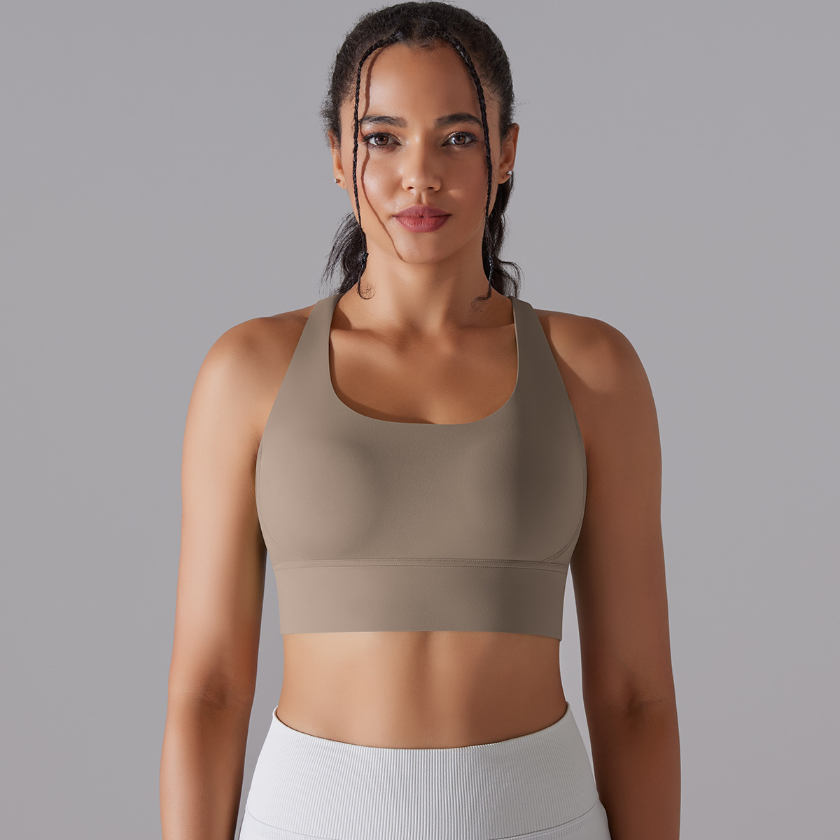 127g Weight Sleeveless Sleeve Length Nylon, Spandex Fabric Type Short Top Length Halter Crisscross Tank Tops Type Fitness, Yoga Occasion U Neck Neckline Solid Color Pattern Sports Style Sports Solid Color Nylon Spandex U Neck Active Tops Halter Crisscross Tank 90