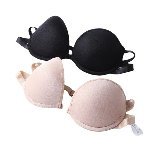 Sexy Japanese jackfruit wedding dress Latin dance front buckle strapless invisible underwear push-up non-slip bra
