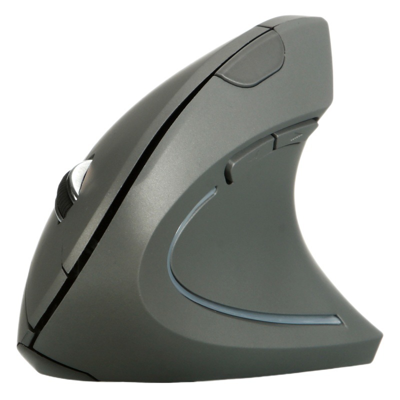 Ratón Ergonómico Óptico, Teclado Vertical Recargable, Ratón Inalámbrico USB2.4GHz con 6 Botones