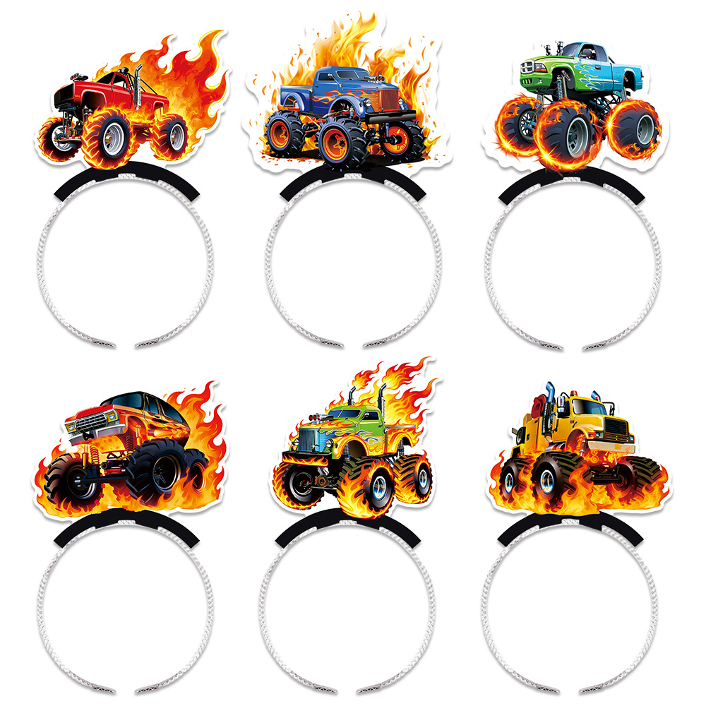 6 diademas con temática de carreras, G-00133