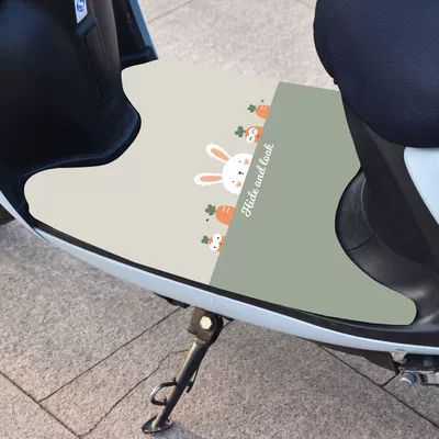 Electric vehicle foot mat, Foot Mat Dirt Resistant Anti-Slip - cute-rabbit-25-40cm-electric-bicycle-general
