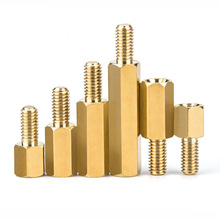 工厂六角铜柱M2M2.5M3M4M5M6单头铜螺柱机箱主板螺丝柱隔离柱支柱