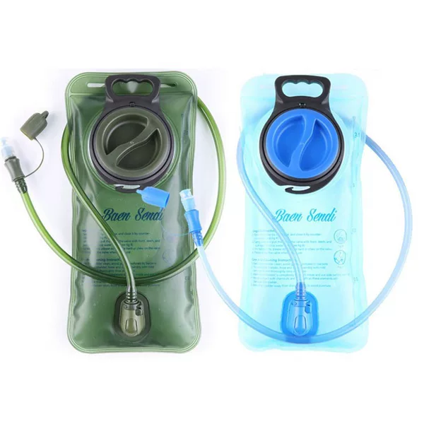 Outdoor Sports Mountaineering Drinking Water Bag Food Grade Cycling Running Drinking Water Bag 2L 2-Piece Set Camping Style Camping Style Lightweight