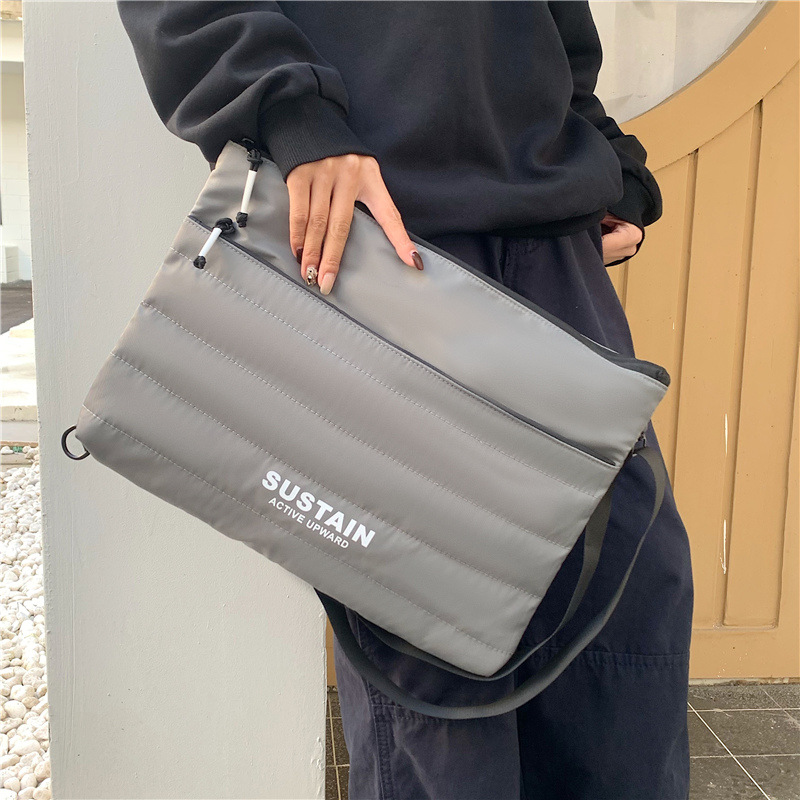 14inch 15inch Laptop Bag with a High-End Feel, Niche Design, Shockproof, Single-Shoulder, Hand-Carry, Cross-Body Computer and Tablet Bag