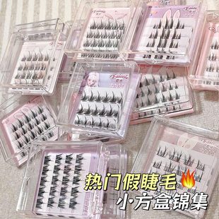 Fei Xi Travel Pack Mixed Sunflower Lazy Man Trilogy Cat Elf Natural Simulation Segmented False Eyelashes