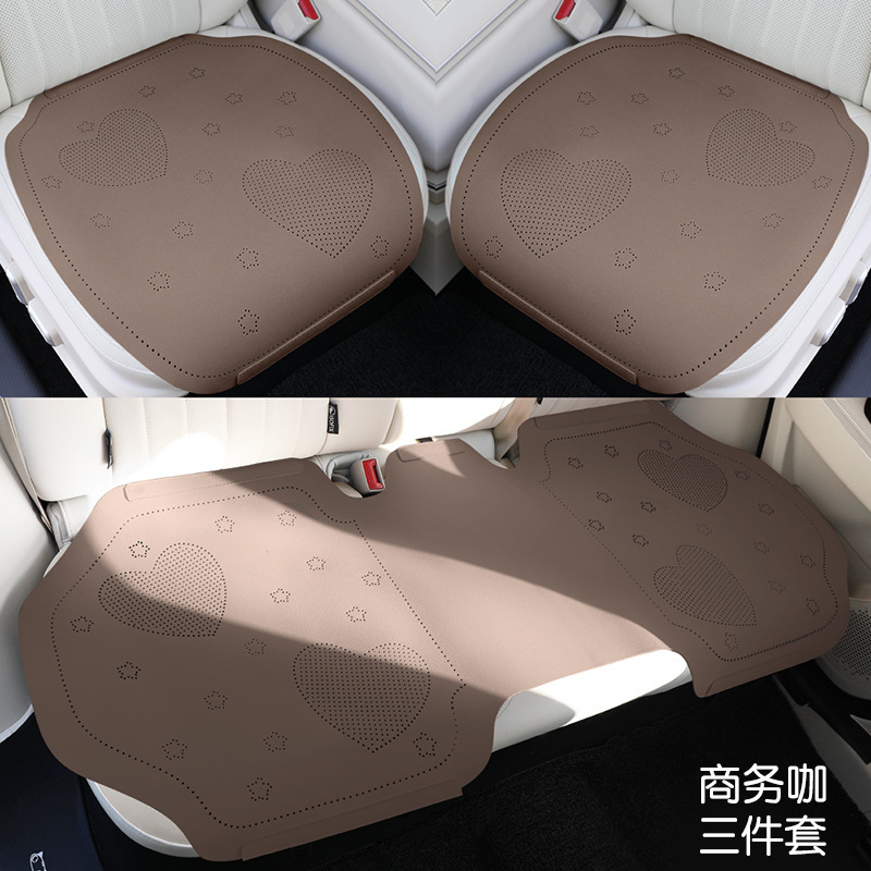 車のクッションアニメの可愛い女性三点セット四季通用半カバーファーのシンプルなクッションの通気性|undefined