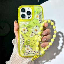 墨西哥新款适用SAMS25FE滴胶彩绘PC染色A07防摔防尘M55链子手机壳