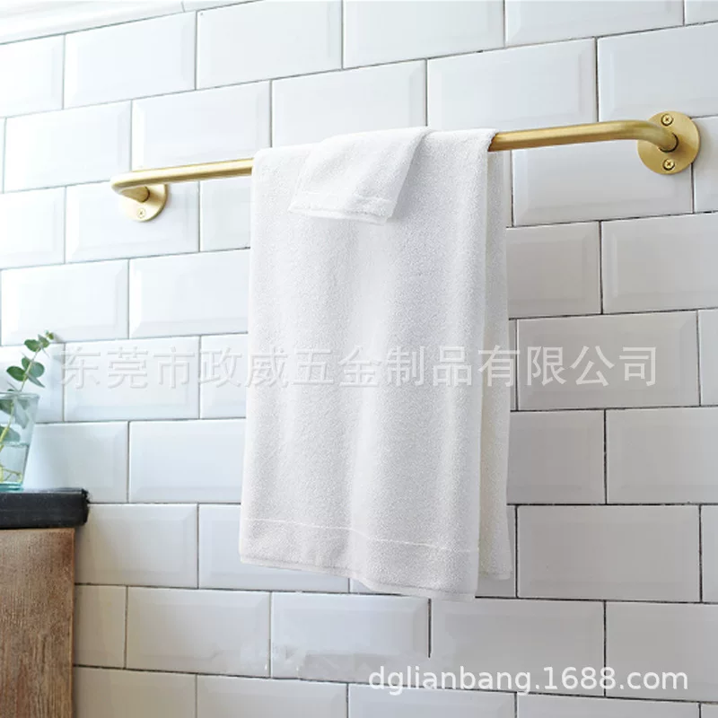 Brass towel, modern and minimalistic hanging rod, pendant