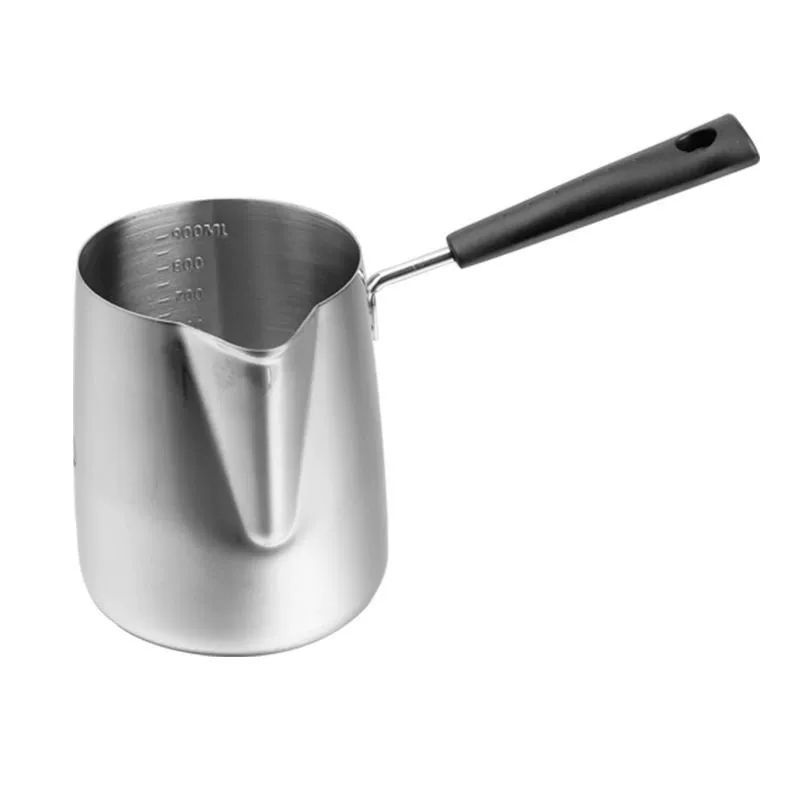 Нержавеющая сталь плавильная чашка с длинной ручкой Pulling cup электрическая мини маленькая молочная чашка скалярная чашка взбивают молоко резервуар длинная кофейная чашка