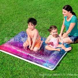 厂家直销 pvc充气星空游戏喷水垫 银河水床垫 户外草地注水玩具