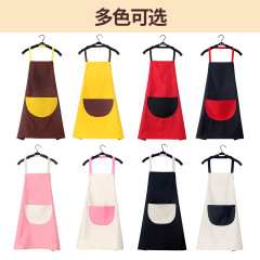 跨境廚房圍裙成人廚房可印字韓版防油廣告pvc防水圍裙定製logo