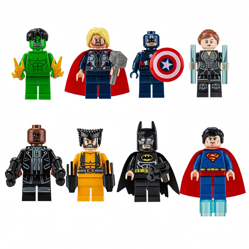 Cross-Border Small Particle Building Block Figures, Hero Minifigures, Assembly Toys, City-Themed Educational Puzzle Toys for Boys and Girls Cross-Border Small Particle Building Block Figures, Hero Minifigures, Assembly Toys, City-Themed Educational Puzzle Toys for Boys and Girls