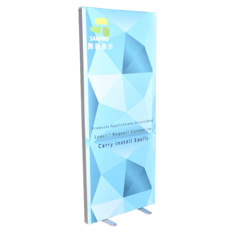 Baek estante de exhibición plegable estante de exhibición de red de tracción plegable estante de exhibición de pared de fondo de publicidad al aire libre estante de exhibición de pantalla rápida de hierro a prueba de viento