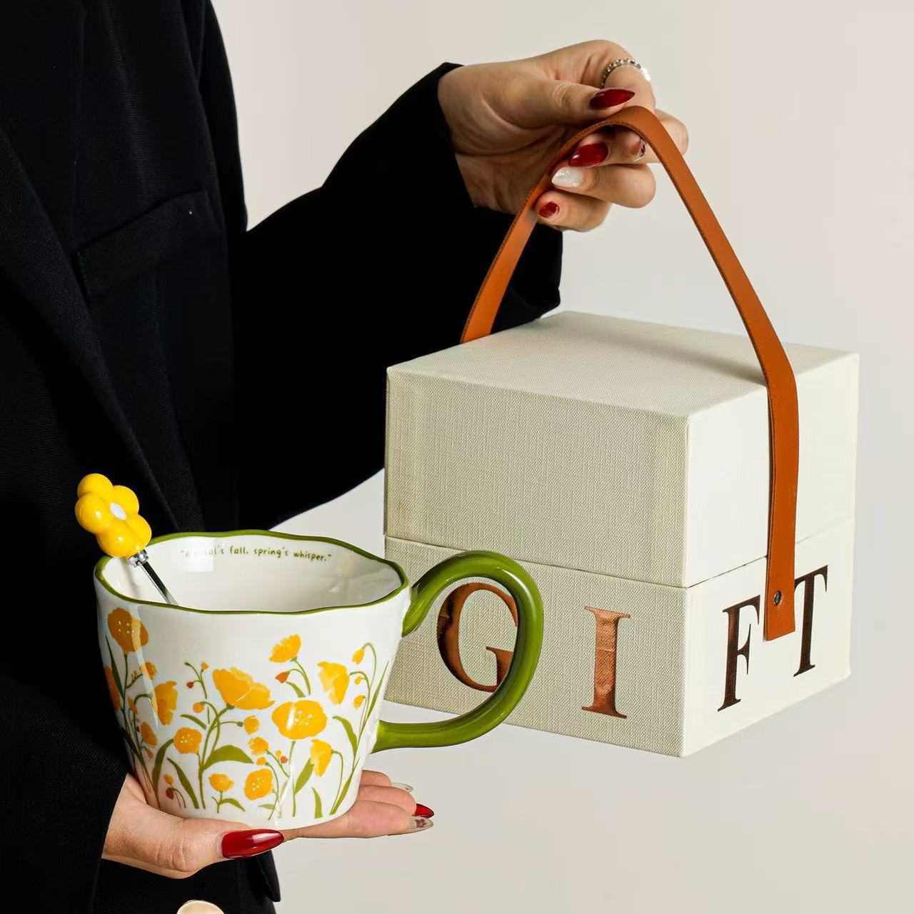 Tazas de cerámica de gran capacidad de tazas de agua de pareja de alta calidad tazas de café de oficina de mujeres tazas de té