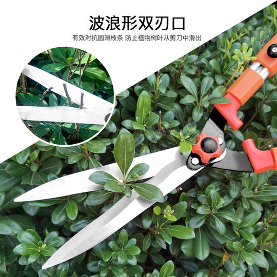 Factory wholesale garden tools lawn scissors hedge scissors telescopic gardening scissors pruning scissors flower scissors Green Scissors