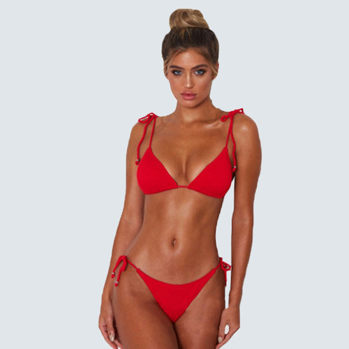European and American sexy  split swimsuit for women push-up slimming bikini two-piece set bikini foreign trade Amazon