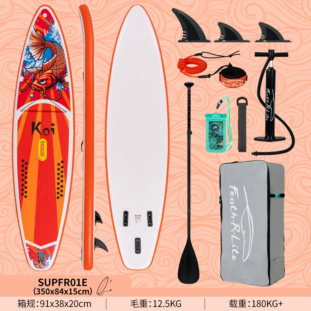 Надувная SUP Funwater для серфинга-стэнд-ап, варианты 335–385 см с веслом/сиденьем/основанием под камеру