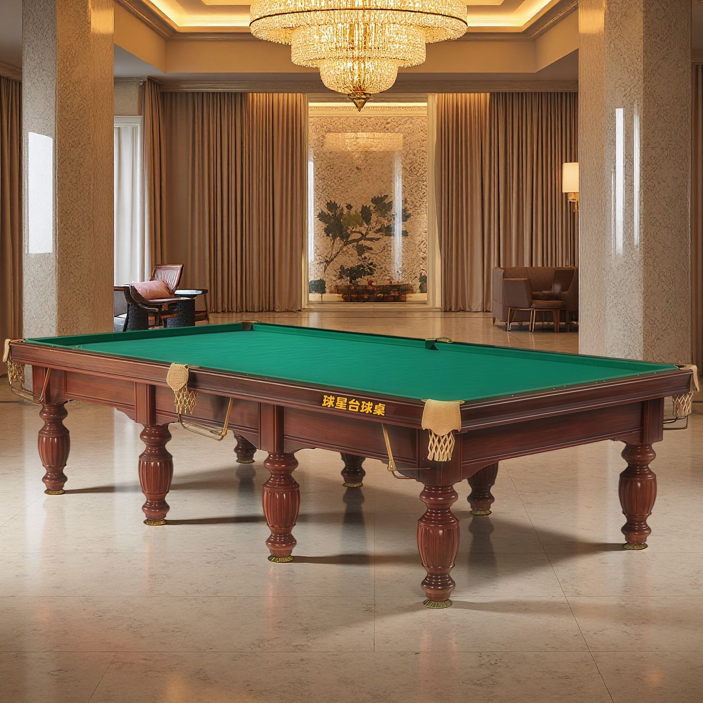 Russian billiards factory standard Russian billiards table American black eight adult solid wood billiards table indoor billiards table