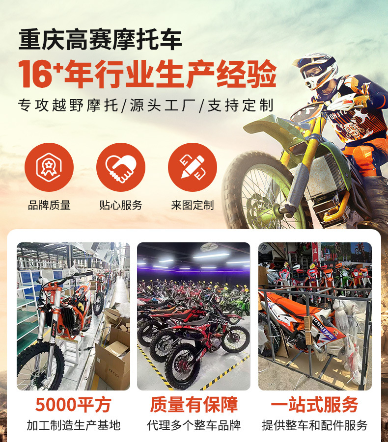 Boseer Bse Golden Classic Cheetah Cb250F Big High-Sport Off-Road Motorcycle Mountain Bike Trail Racing