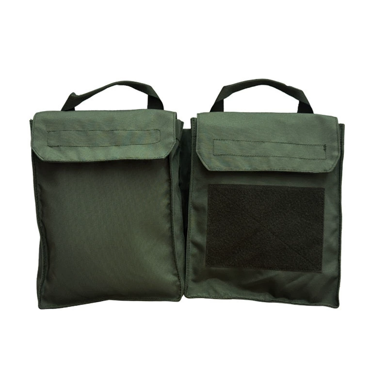 Helmet, capacious handheld laptop with velcro, shoulder bag