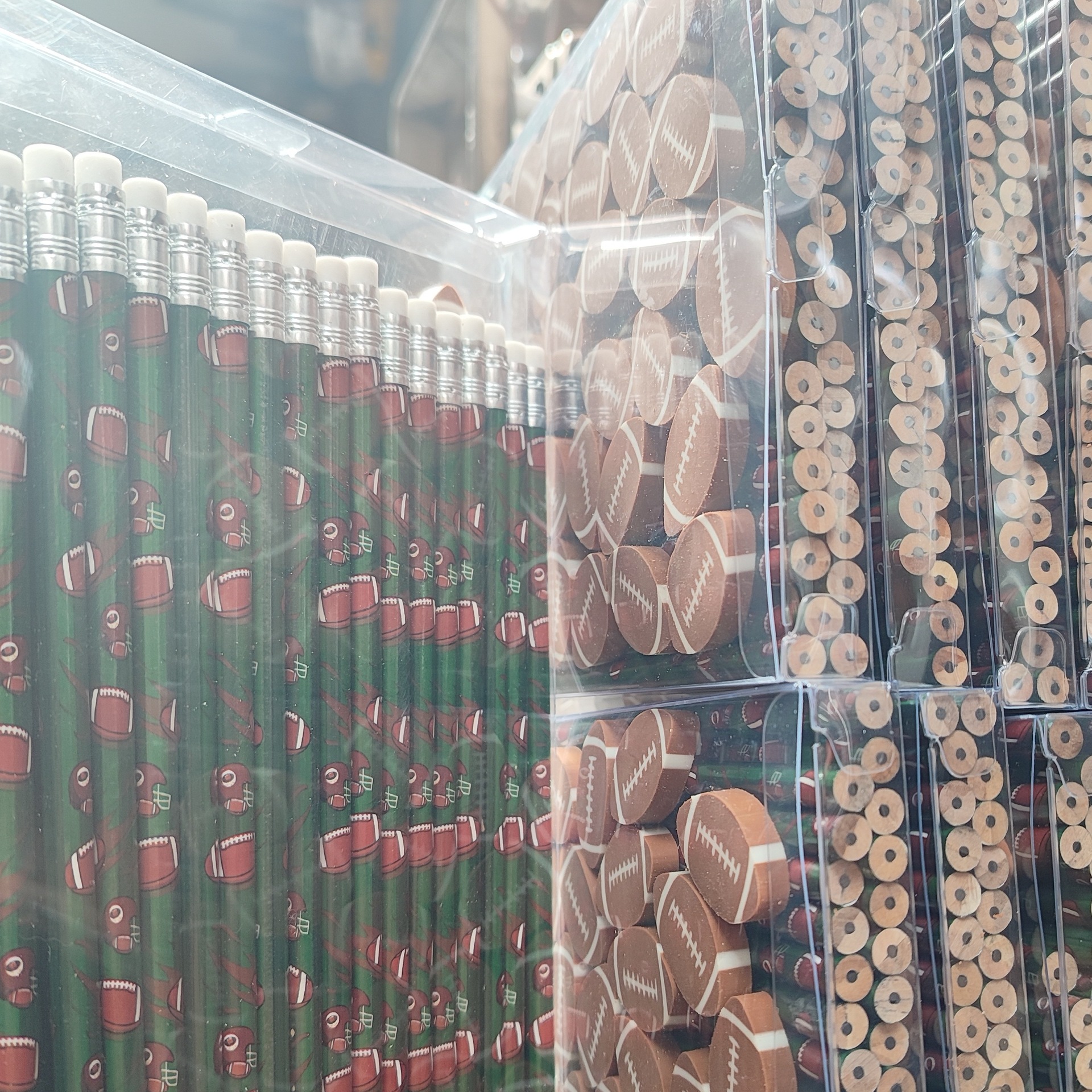 Rugby transferencia Impresión de cuatro colores impresión película de Impresión avanzada pluma verde Amazon kindergarten estudiante lápiz al por mayor