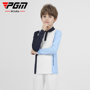 PGM New Golf Children's Long Sleeve T-shirt Warm Comfortable Soft Skin Friendly Autumn Boys' Clothing