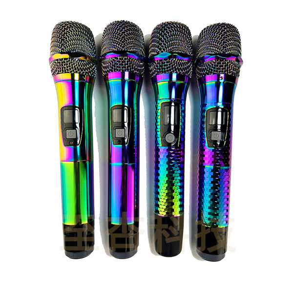 Wireless colorful universal microphone with accessories