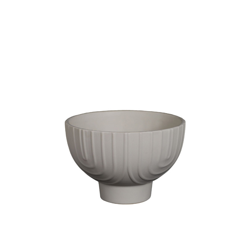 Simple mesa de café alta pierna fruta placa decoración modelo habitación bandeja decoración sala de estar creativa cerámica frutero merienda placa