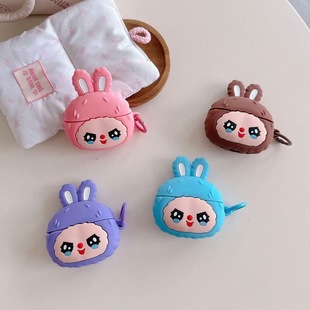 Cross-Border Baby Three-Year-Old AirPods 4Th Generation Wireless Bluetooth Headset Protective Cover Silicone Cartoon Suitable for Apple Pro3 Shell