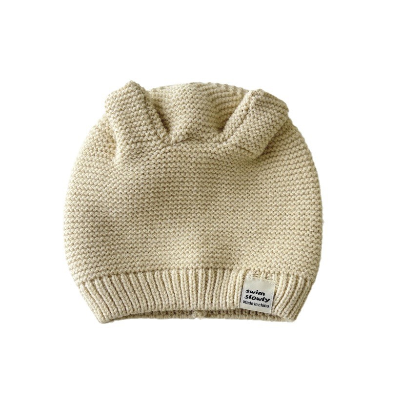 children's demi-season brand cute keep warm knitted woolen hat