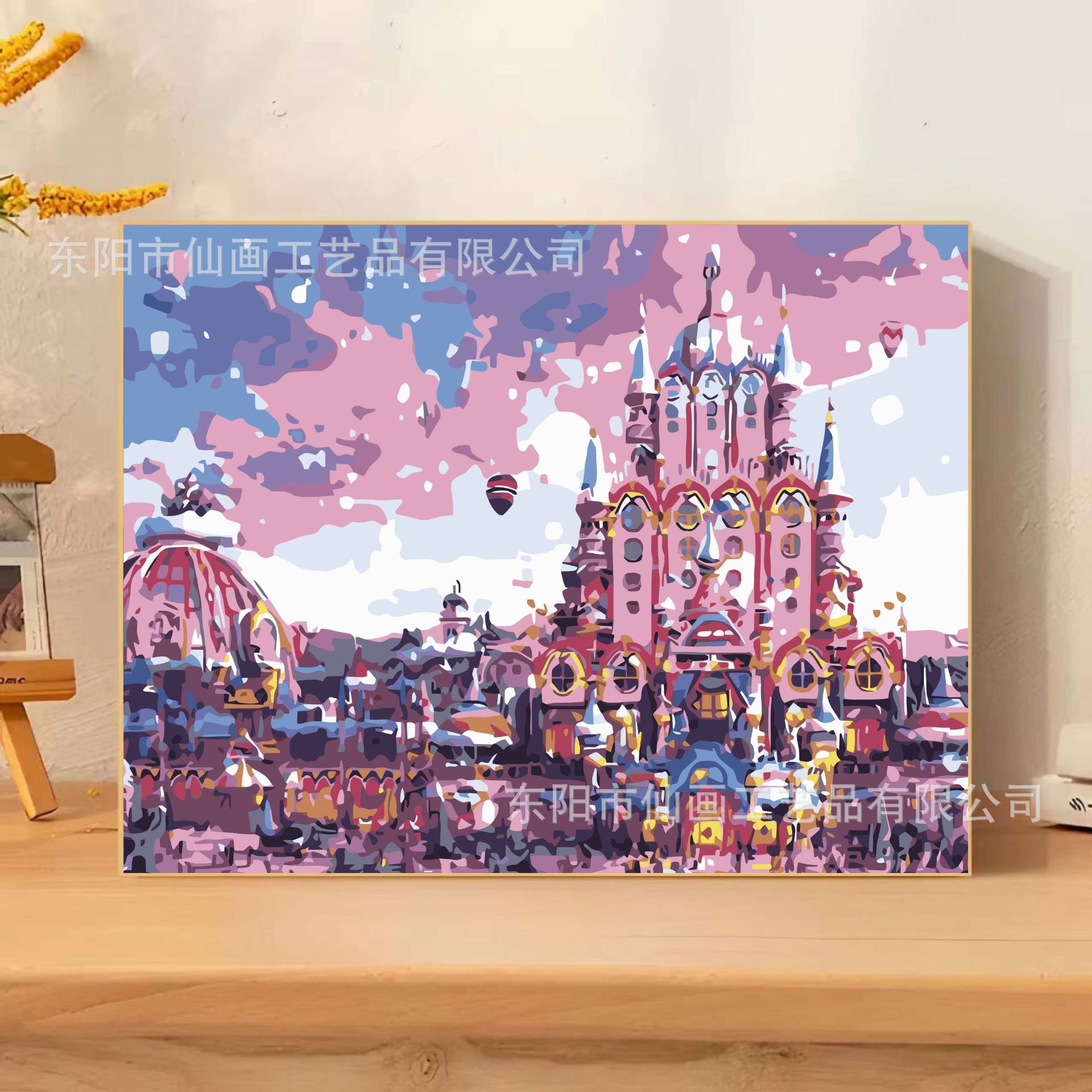 Pintura digital a óleo DIY lápiz pequeño nuevo dibujo animado pintura decorativa colorida a mano mercado nocturno puesto de comercio electrónico mayorista