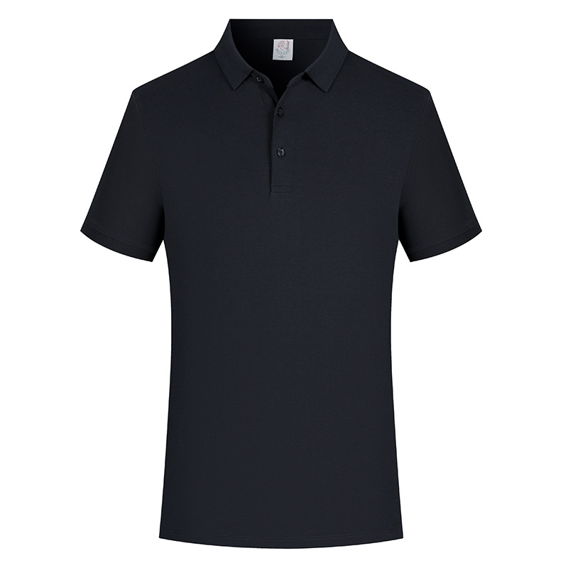 Hombres 7A antibacterianos sensación fría poliéster algodón sin huellas verano mangas cortas ropa de trabajo de negocios ropa de trabajo polo personalizada