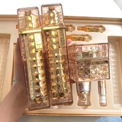 Complete Skincare Set with Retinol, Beauty Salon Massage Device, Hydrating and Moisturizing Serum, Lotion, and Cream